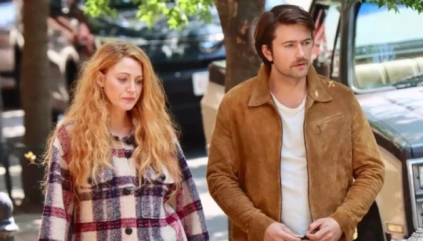 Blake Lively stares as the protagonist, Lily Bloom, in the upcoming 'It Ends With Us' movie