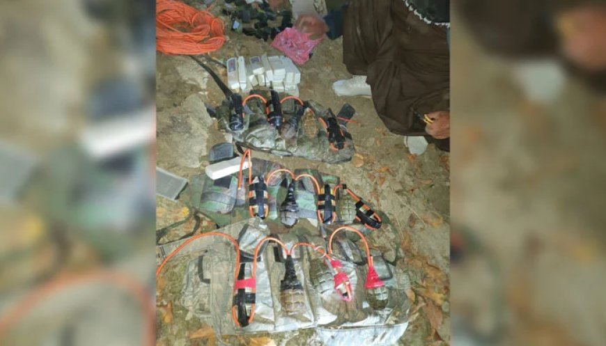 Security forces also report seizing large cache of weapons, ammunition, three suicide vests