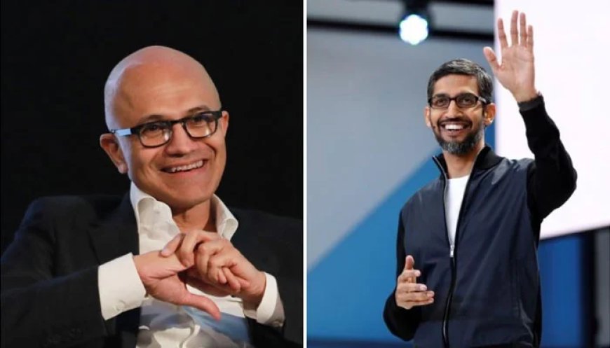 Sundar Pichai leads Google, whereas Microsoft Corp is headed by Satya Nadella